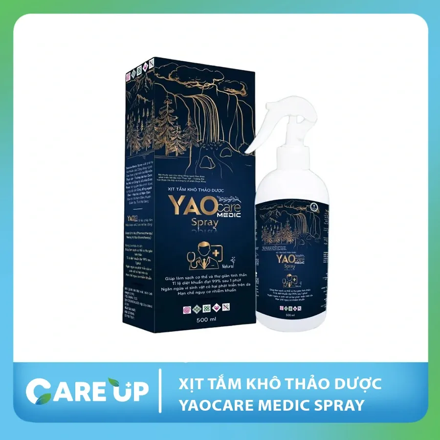 Xịt tắm khô thảo dược Yaocare medic spray