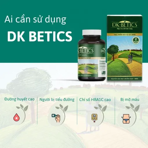 Viên tiểu đường DK-Betics -120 Viên