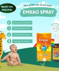 Vitamin D3 và K2 dạng xịt Emkao Spray