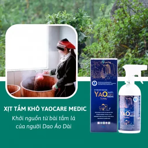 Xịt tắm khô thảo dược Yaocare medic spray