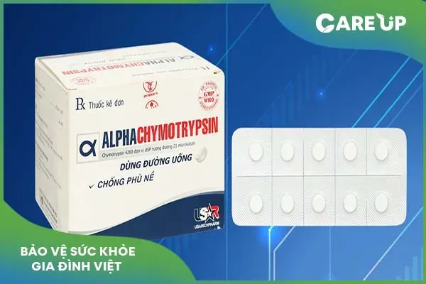 Alphachymotrypsin 4200: Thuốc chống viêm, giảm sưng hiệu quả