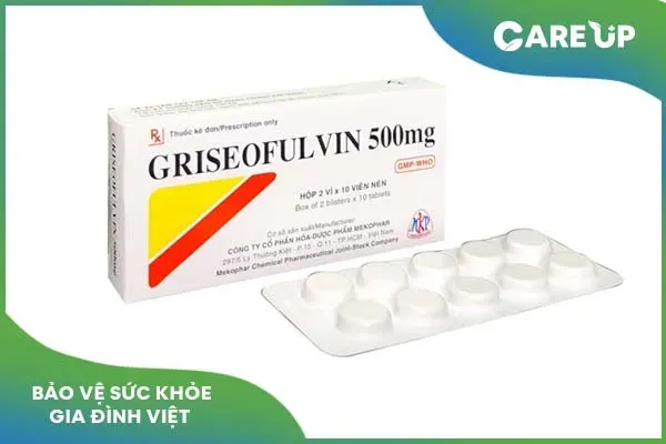 Griseofulvin 500mg – Thuốc đường uống trị bệnh nấm ngoài da