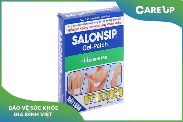 Sử dụng miếng dán Salonsip đúng cách để giảm đau hiệu quả