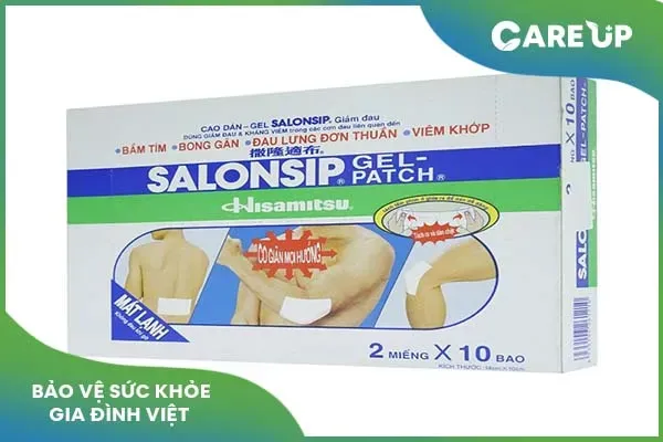 Sử dụng miếng dán Salonsip đúng cách để giảm đau hiệu quả