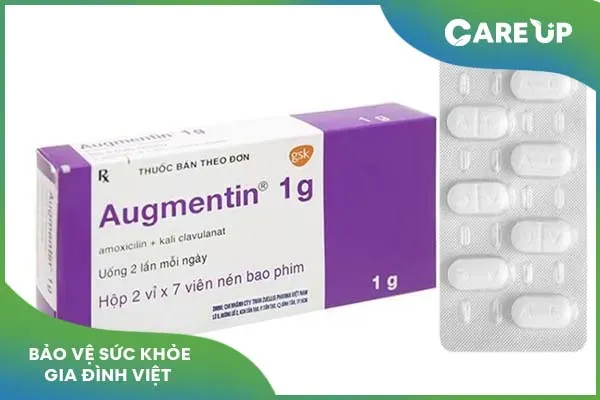 Thông tin về thành phần, tác dụng của Augmentin 1g