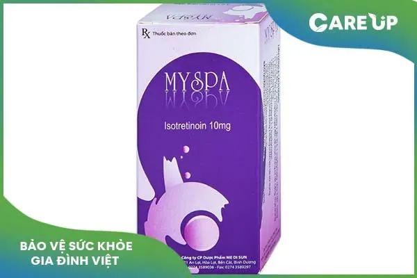 Thuốc kê đơn MySpa điều trị các dạng mụn trứng cá nặng