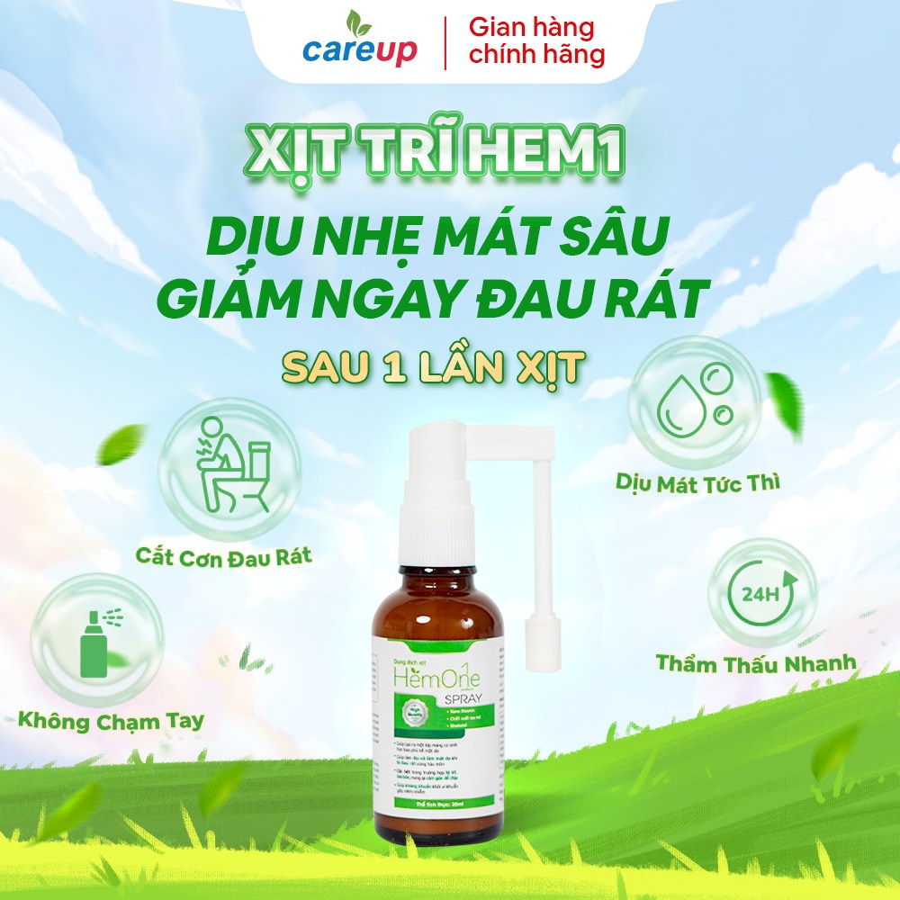 Ưu điểm của xịt trĩ Hem1
