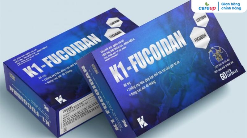 Cách dùng K1 Fucoidan: Uống khi nào? Uống K1 Fucoidan bao lâu thì ngưng? Liều dùng K1 Fucoidan được khuyến nghị là 2 lần/ ngày và 2 - 3 viên/lần