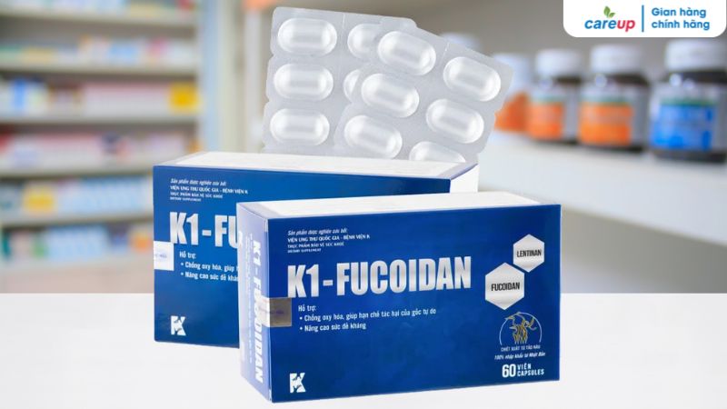 K1 Fucoidan hiện nay được bán với giá 1.800.000 đồng/ hộp